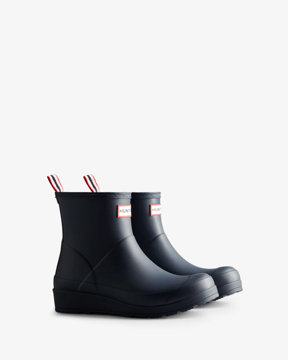 Imagen de Hunter Bota de lluvia Play caña corta Mujer - Azul